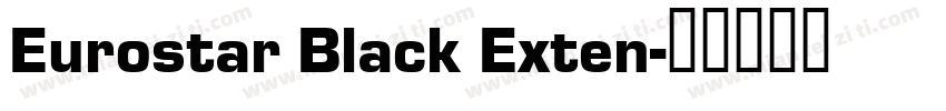 Eurostar Black Exten字体转换